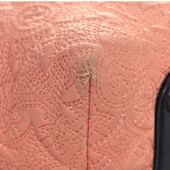 Rare Louis Vuitton Monogram Lambskin Antheia Hobo PM Rose - Picture 2 of 6